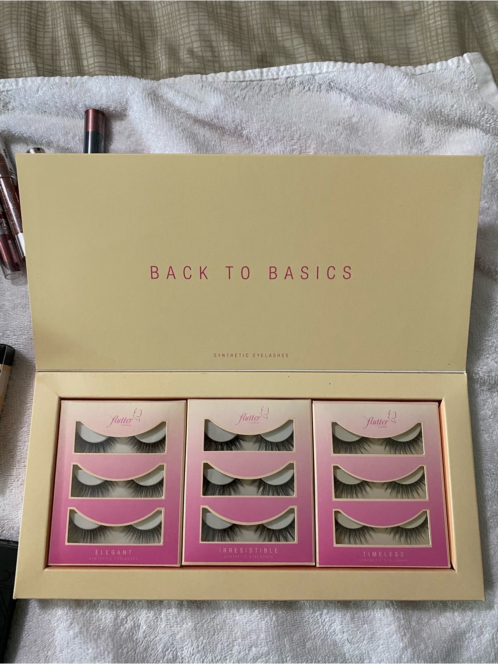 Flutter Back to Basics Synthetic False Lashes - Pink Set